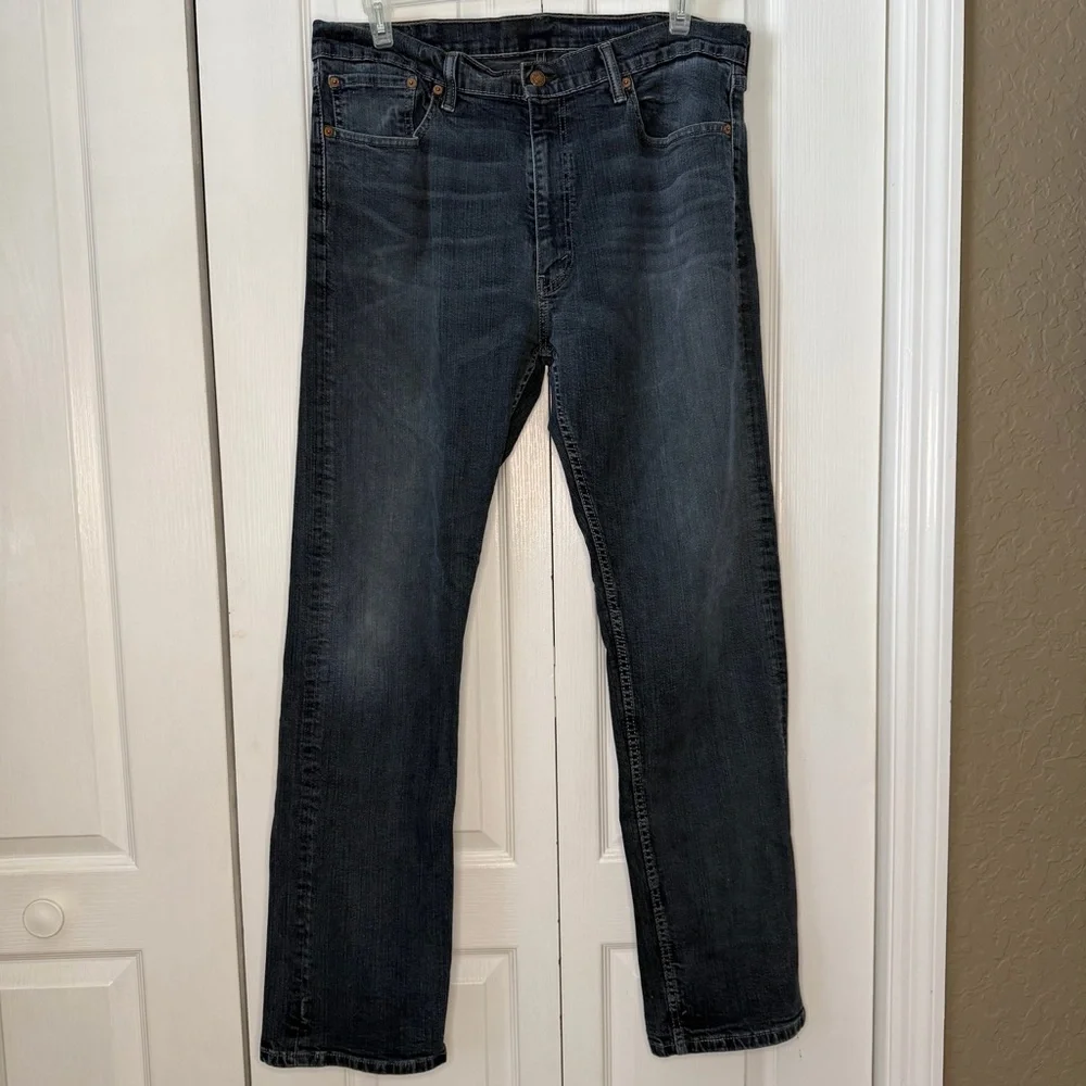 Levi's 505 Men’s Dark Blue Straight Leg Jeans W38 L34